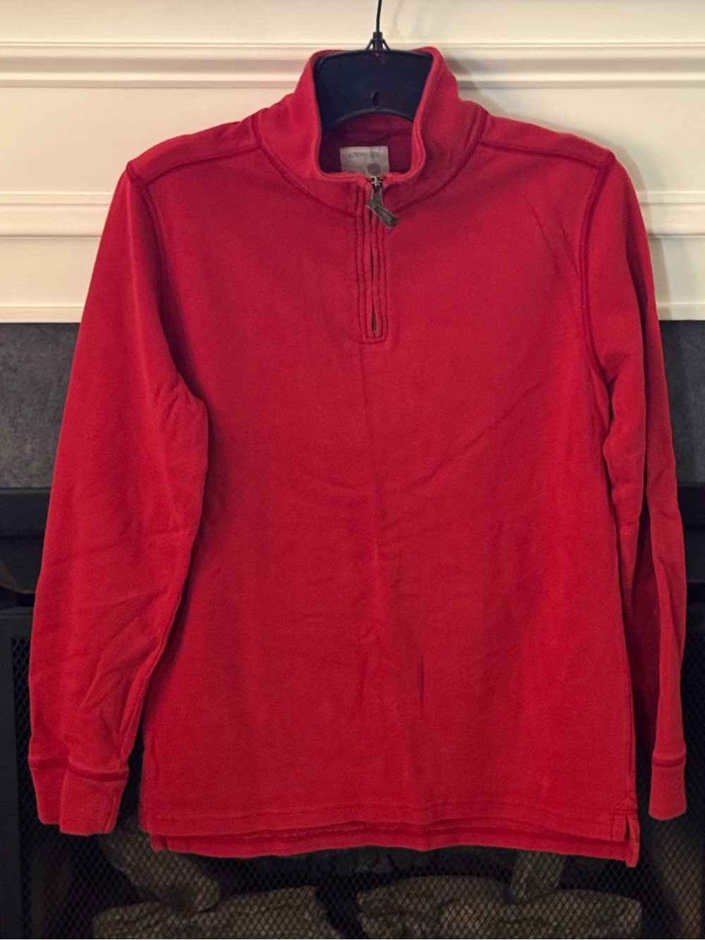 Crewcuts J Crew Boys Dark Red Quarter Zip Shirt